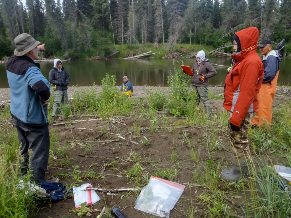 ecologist training students in Unalakleet